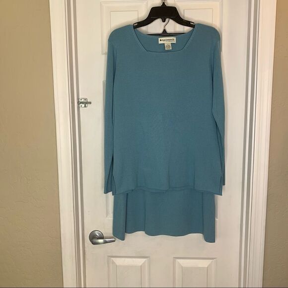 Appleseeds Skirt and Top Set Blue Size Large - Picture 2 of 12